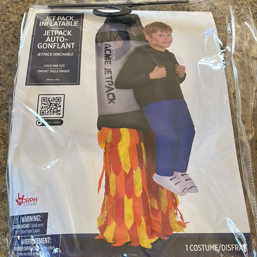 Child Jet Pack Inflatable Halloween Costume